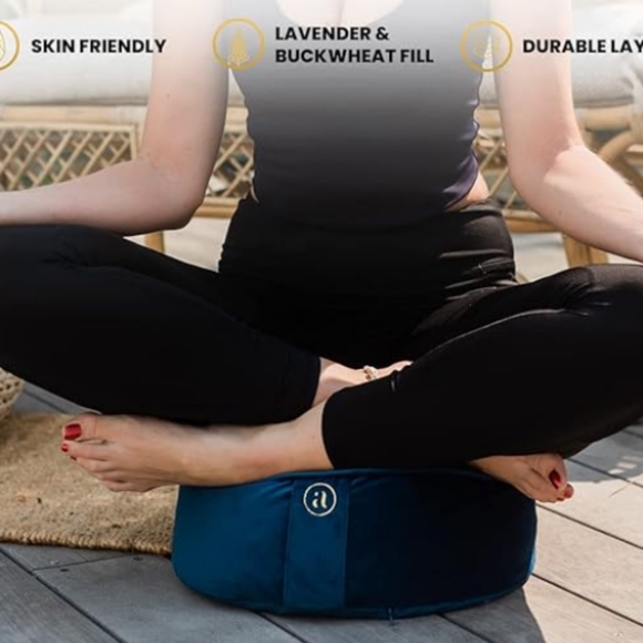AJNA -Buckwheat Meditation Cushion  Yoga Pillow - Picture 4 of 12